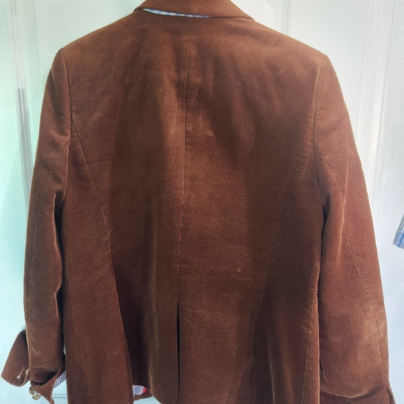 Jcrew womens Campbell chestnut brown Corduroy Blazer size8 - Picture 2 of 6